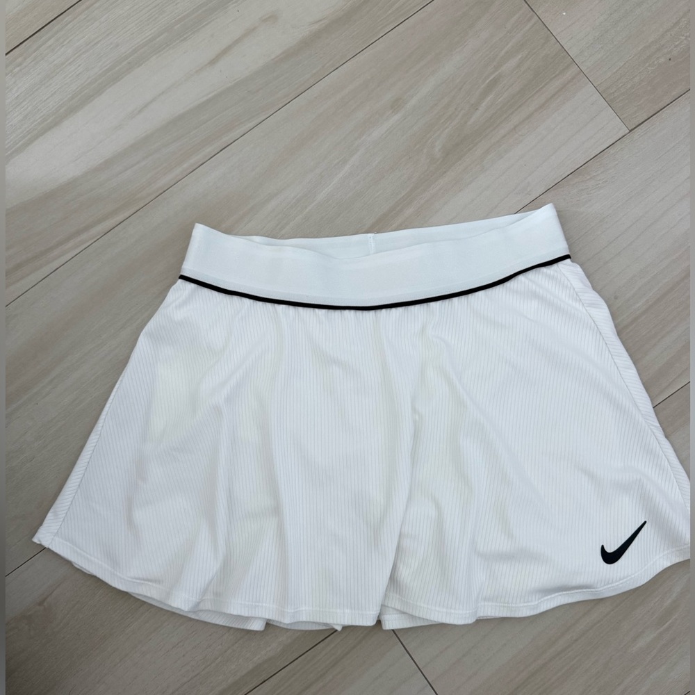 Nike White Athletic Skirt with Built-in Shorts